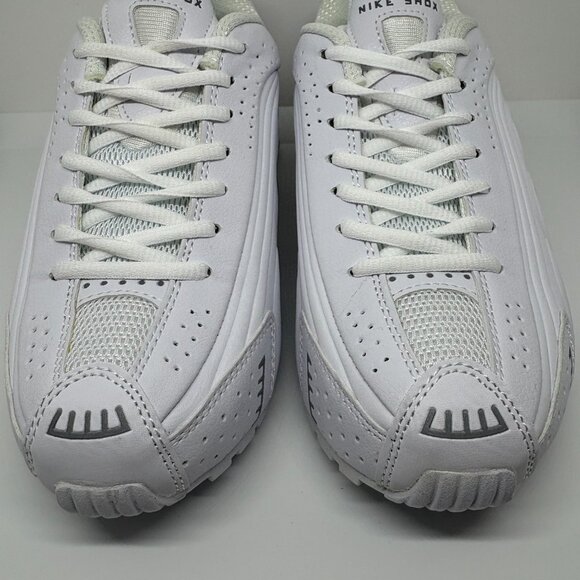 Men's All White Nike Shox - Picture 4 of 7
